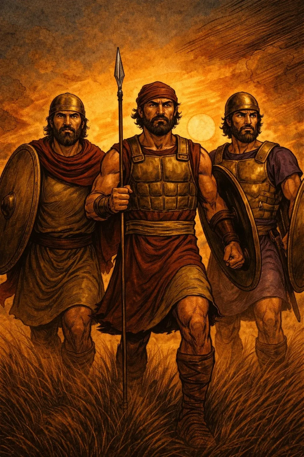 David's Mighty Men Coloring Book cover