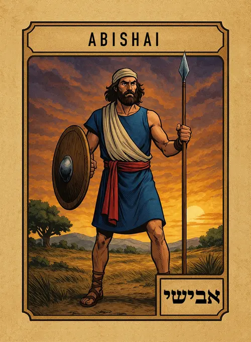Abishai, full-color illustration from David's Mighty Men