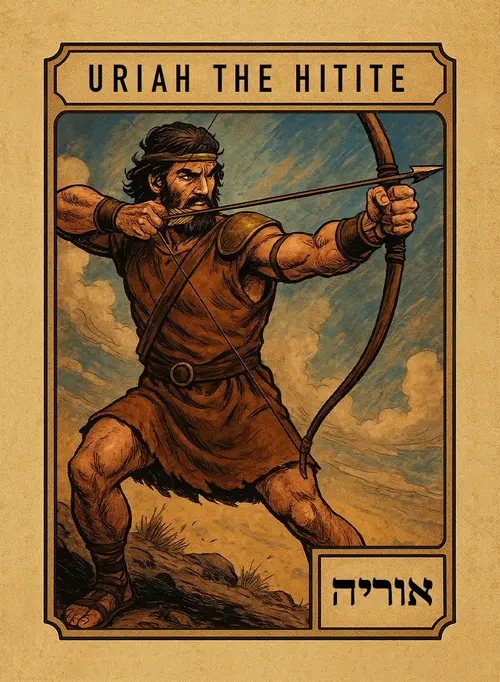 Uriah the Hittite, full-color illustration from David's Mighty Men